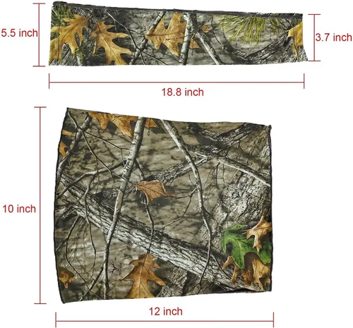 Vista 6 de LOOGU Sun Protection Cooling Arm Sleeves UPF 50+ Ice Silk Neck Gaiter Camo All Weather Hunting Fishing Hiking Cycling
