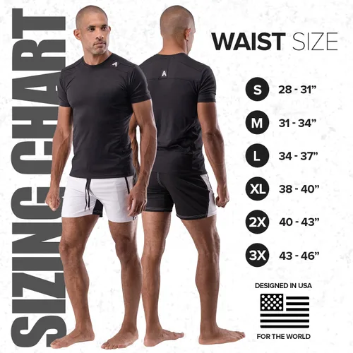Vista 4 de Anthem Athletics Dominance - Pantalones cortos de gimnasio para hombre, de 5 y 7 pulgadas, con bolsillo con cremallera, para culturismo