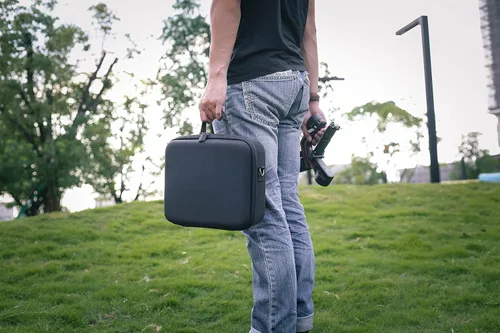 Vista 6 de RS 3 Mini funda, bolsa de hombro de almacenamiento impermeable, funda de transporte de viaje para DJI RS 3 Mini/Creator Combo, cardán de 3 ejes