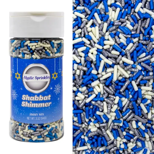 Vista 7 de Mystic Sprinkles Mezclas de chispas de Hanukkah/Janucá (Shabat Shimmer Confetti Mix 2.6oz)