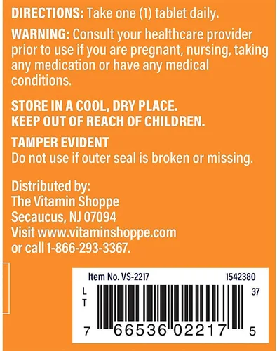Vista 3 de The Vitamin Shoppe GABA 750MG (ácido gamma-aminobutírico), apoya la relajación, una vez al día (90 tabletas)