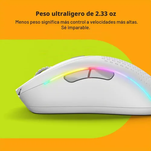 Vista 4 de Glorious Gaming - Mouse ergonómico inalámbrico modelo D 2, superligero 2.33 oz, hasta 210 horas de duración de la batería, sensor óptico de 26 K, 6