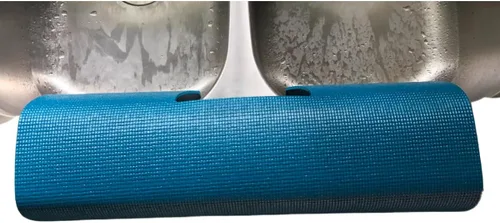 Vista 8 de Protector de bordes para fregadero de cocina de un solo fregadero (13.5" x 23") - Gris