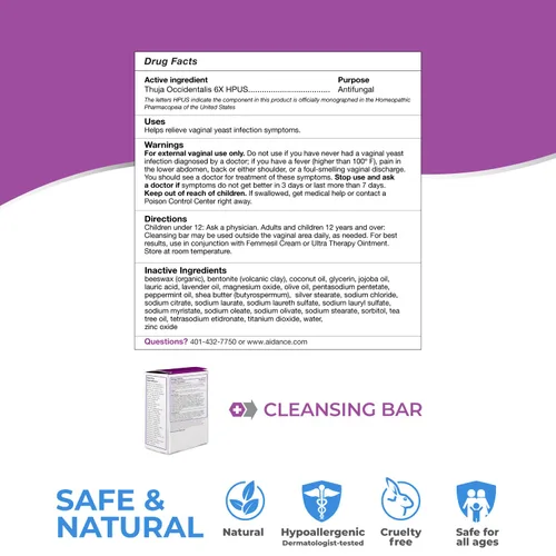 Vista 9 de Femmesil - Jabón antifúngico vaginal para alivio de infecciones por levaduras para mujeres, picazón e irritación vaginales, probado por dermatólogos