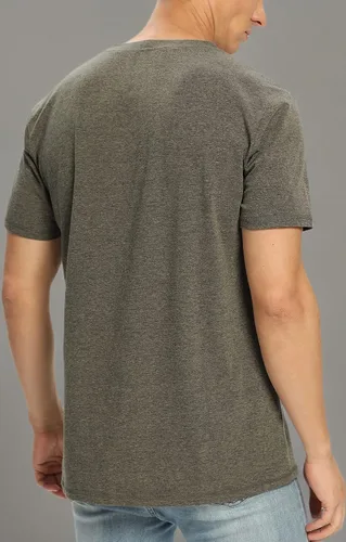 Vista 65 de NITAGUT Camiseta clásica de algodón para hombre con cuello redondo