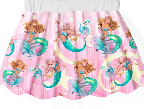 Vista 4 de POKIY Toddler Girls Mermaid 2023 Gown Dresses for Girls Ruffles Sleeve Girls Clothes Round Neck Costume Dress 2-7 Years