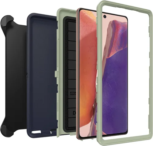 Vista 5 de OtterBox Defender Screenless Series - Funda resistente y funda con clip para cinturón para Galaxy Note 20 5G (no Ultra), embalaje al por menor