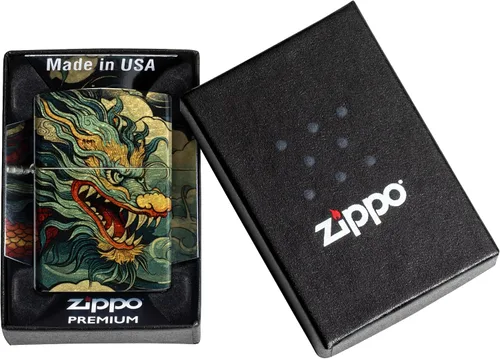 Vista 6 de Zippo Dragon Fusion Design 540 - Encendedor de bolsillo de latón