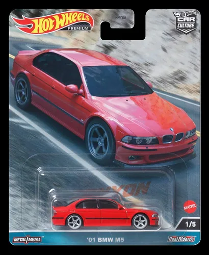 Vista 6 de Hot Wheels Premium 2023 Car Culture Canyon Warriors '01 BMW M5 1:64 Diecast Mode Car
