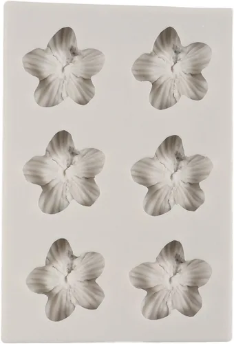 Vista 4 de Molde de Silicona de Flores Moldes de Fondant de Flores de Hibisco para Decoración de Pasteles Decoración para Cupcakes Dulces Chocolate Postres