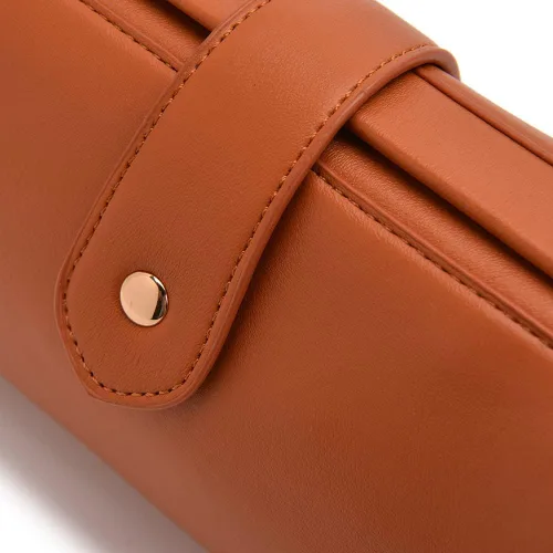 Vista 4 de Langrents - Bolso cruzado de cuero retro hecho a mano para mujer