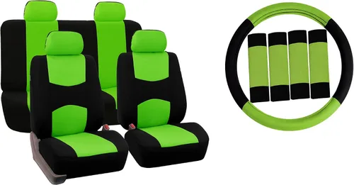 Vista 15 de Fundas para asiento FH GROUP FH-FB050102 planas, para la mayoría de los autos, camiones, furgonetas o camionetas, Beige-FH2033