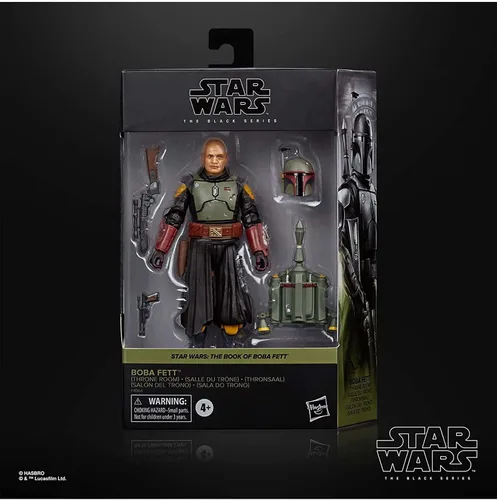 Vista 6 de STAR WARS The Black Series - Figura de Boba Fett (Salón del Trono), juguete de 15 cm, figura coleccionable de El libro de Boba Fett, para niños a
