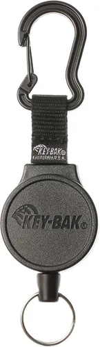 Vista 4 de KEY-BAK MID6 llavero y sujeta placas con cordones de poliéster de 36 pulgadas, 6 onzas Fuerza de retracción, negro