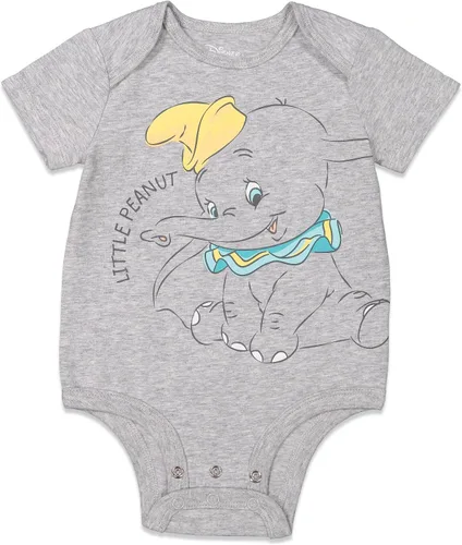 Vista 2 de Disney Body unisex de algodón elástico orgánico de manga corta para bebé (paquete de 3)