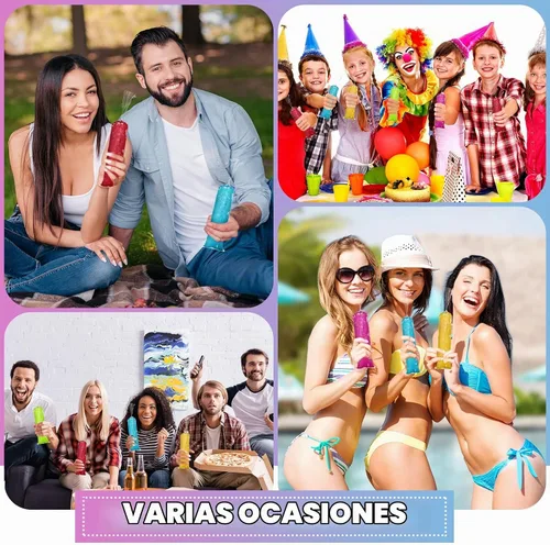 Vista 5 de Yexiya 400 bolsas de plástico para helados, bolsas de molde de helado desechables, bolsa de paletas con embudo de silicona para hacer dulces
