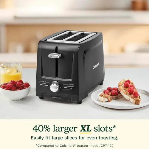 Vista 3 de Cuisinart Core Collection Tostadora de 2 rebanadas Ranuras extralargas para pan artesanal, bagel Quickview de elevación alta™ Función