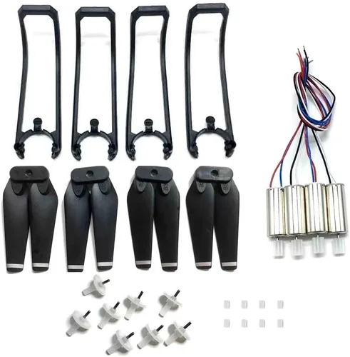 Vista 5 de Accessories for Quadcopters, Shovel Protection Arm 'Propulsor, Motor, Gear, Suitable for the FPV E99 Pro2 Control Drone Kit(Black)