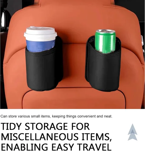 Vista 6 de 2 PCS Portavasos Grandes para Puerta de Automóvil, Soporte para Bebidas con Clip en el Bolsillo del Asiento Trasero, Portavasos de Ventana de Carro