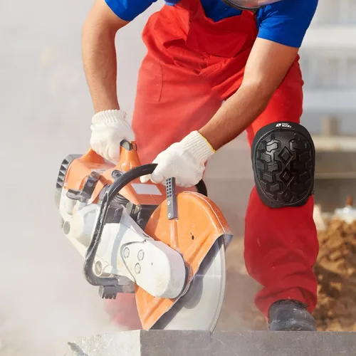 Vista 7 de Rodilleras profesionales para trabajo y construcción con acolchado de espuma de alta resistencia, almohadilla de gel, rodilleras para hombres