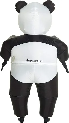 Vista 7 de Morph Disfraz inflable de panda gigante, talla única, color negro y blanco, Negro/Blanco
