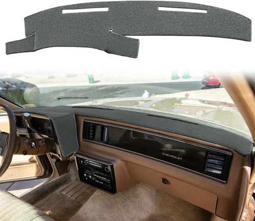 Vista 5 de Funda para salpicadero de ajuste personalizado para Chevy Chevrolet Monte Carlo, El Camino, Malibu/GMC Caballero, protector de alfombrilla para Beige