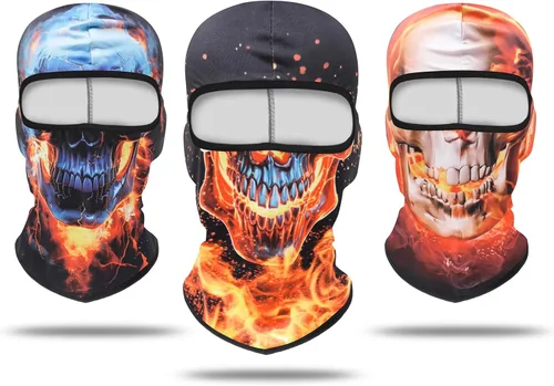 Vista 13 de Pasamontañas Máscara Estampado 3D Máscara de Cara Completa Polaina de Cuello Refrescante Protección Solar Cubierta Facial Máscara Resistente al