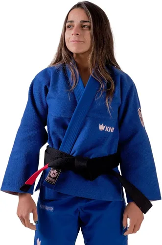 Vista 2 de Kingz Brazilian Jiu Jitsu Gi Kimono BJJ ligero para mujer IBJJF Legal 1693ozm Pearl Weave Pro Competition Balistico 30