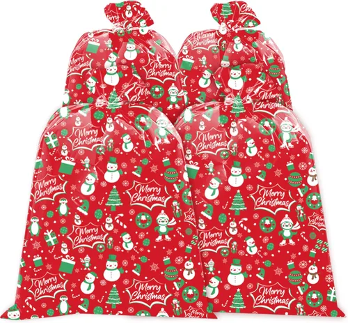 Vista 8 de HYmoso 1 pieza bolsas de regalo de Navidad extragrandes, bolsas de regalo jumbo para bicicleta para regalos navideños enormes de gran tamaño, bolsa
