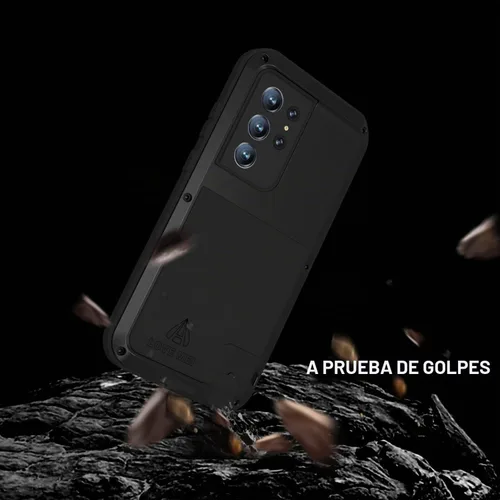Vista 6 de LOVE MEI Funda militar resistente para Samsung Galaxy S22 Ultra, sin protector de pantalla de vidrio templado, a prueba de golpes, a prueba de Negro