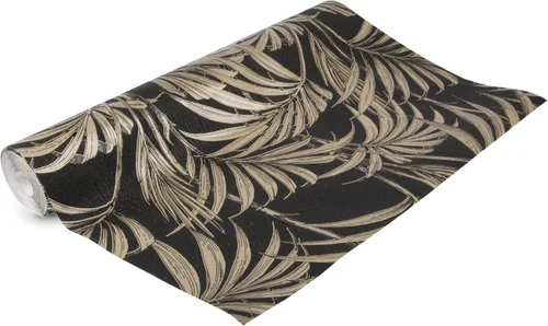 Vista 4 de Graham & Brown Honolulu - Papel pintado dorado, negro y metálico