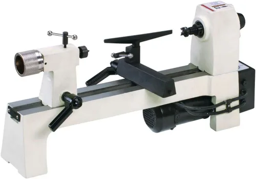 Vista 4 de SHOP FOX W1704 - Torno de sobremesa de 1/3 caballos de fuerza y mini portabrocas D4103 con pérgolas