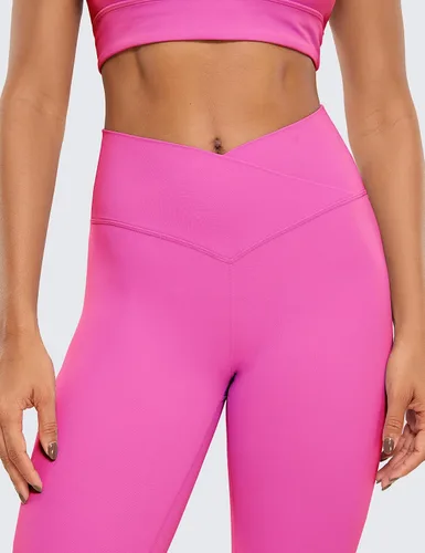 Vista 4 de CRZ YOGA Butterluxe - Leggings capri de entrenamiento cruzado para mujer, 23 pulgadas, cintura alta, pantalones de yoga