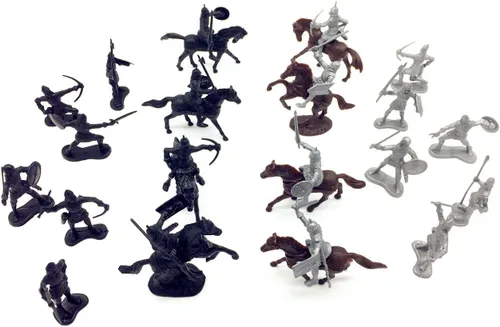 Vista 6 de Guaishou Dragon Knight Figura de acción Caballo con Lanza Mundo Fantasía Soldados Antiguos Guerreros Ejército Caballería Recuerdos de Fiesta