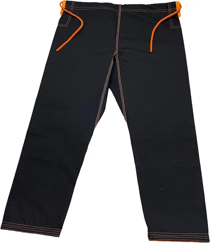 Vista 9 de Bjj Gi Con Puntada Naranja Bjj Gi Jiu Jitsu Kimonos Gi 100% Algodón Perl Tejido 450GSM