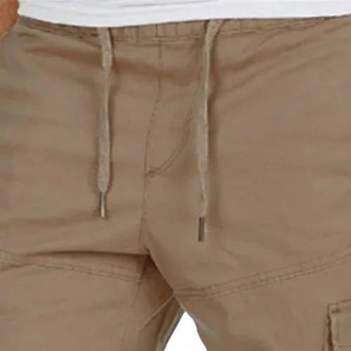 Vista 3 de JEShifangjiusu Pantalones deportivos tipo cargo para hombre, pantalones deportivos de moda, pantalones de chándal casuales, pantalones chinos