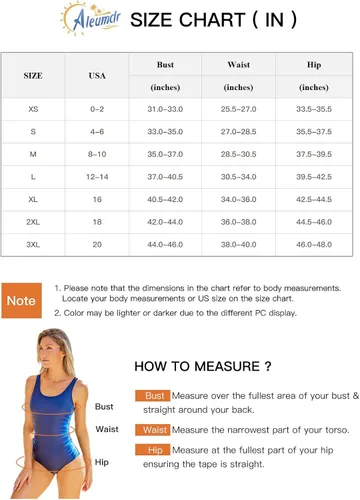 Vista 5 de Aleumdr - Top de tankini estampado con espalda cruzada para mujer sin parte inferior S - XXXL