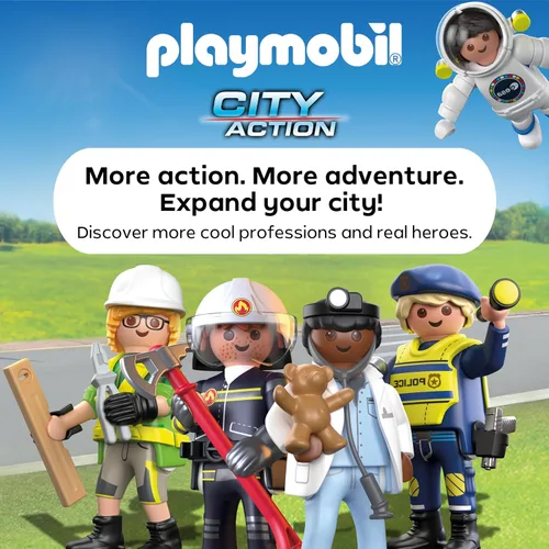 Vista 7 de Playmobil Camión de bomberos con accesorios y 2 figuras