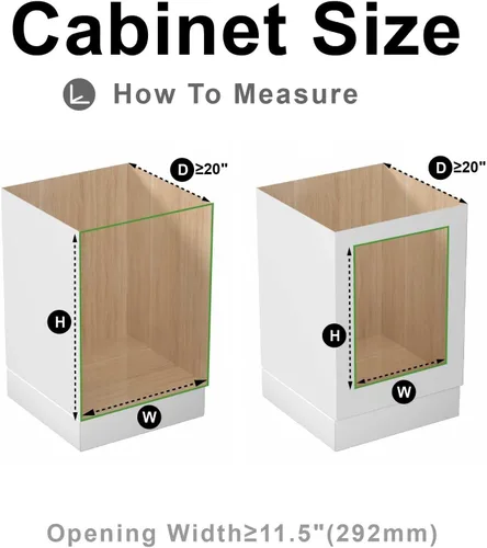 Vista 5 de Organizador de gabinete extraíble, (11½ pulgadas de ancho x 20 pulgadas de profundidad), cajón extraíble de cierre suave, organizador deslizante
