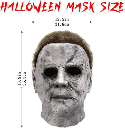 Vista 2 de Máscaras de Michael Myers 2020 para Halloween disfraz de terror cosplay accesorios de látex