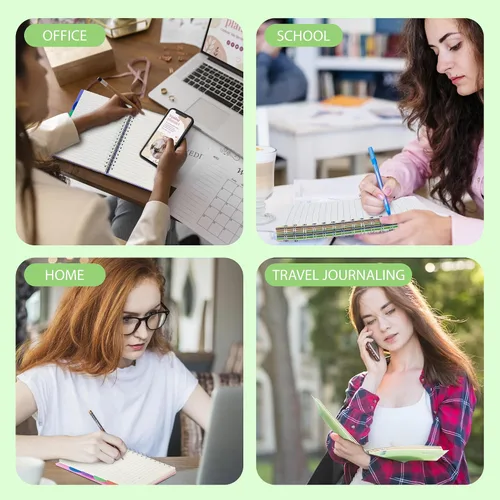 Vista 5 de Yoment Cuaderno de 5 materias con separadores de pestañas, cuaderno en espiral B5, 7 x 10 pulgadas, cuadernos rayados para trabajo de oficina