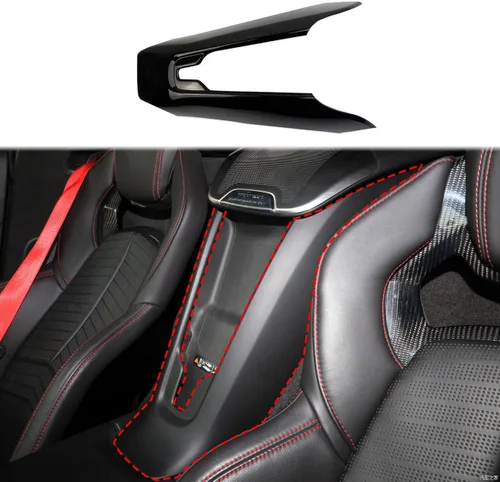 Vista 7 de crosselec Cubierta de Moldura de Control Central Interior de Fibra de Carbono para Chevrolet Corvette C8 2020-2025 (Entre Asientos)