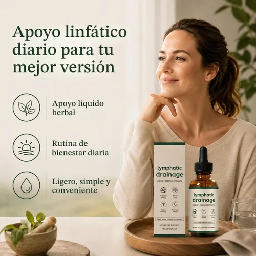 Vista 7 de Gotas de drenaje linfático, suplemento de extracto líquido de hierbas con diente de león, raíz de bardana, cuchillas y mezcla botánica, fórmula