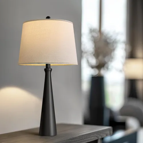 Vista 6 de Oneach Lámparas de mesa de 25.75 pulgadas para sala de estar, lámpara de noche regulable de 3 vías, con control táctil regulable de 3 vías, moderna
