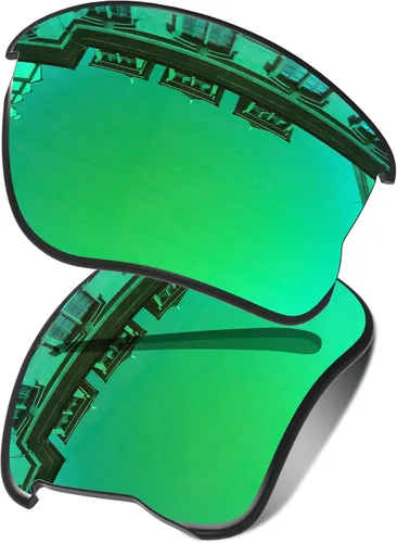 Vista 22 de Lenses Replacement for Oakley Half Jacket 2.0 XL OO9154 62mm - Confirm Fit Scratch Resistant Abrigo de espejo negro polarizado