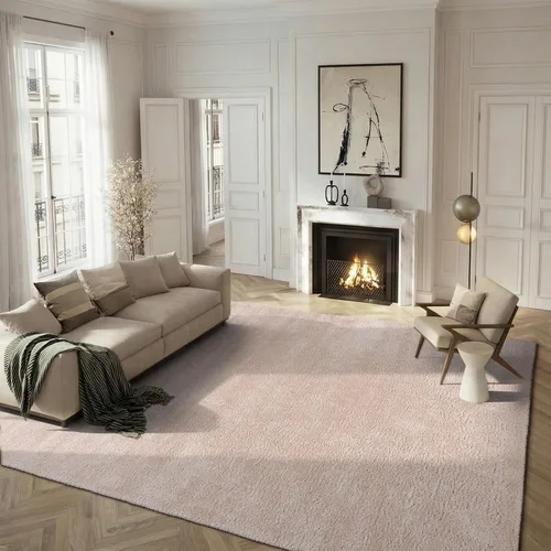 Vista 40 de SAFAVIEH Tahoe Shag Collection - Alfombra de área de 2 x 7 pies, color gris, diseño geométrico, felpa de 1.2 pulgadas de grosor, ideal para zonas