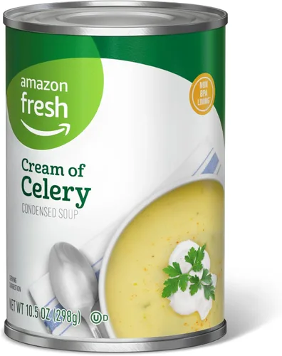 Vista 7 de Amazon Fresh, Sopa condensada de crema de pollo, 10.5 onzas (anteriormente Happy Belly, el empaque puede variar)