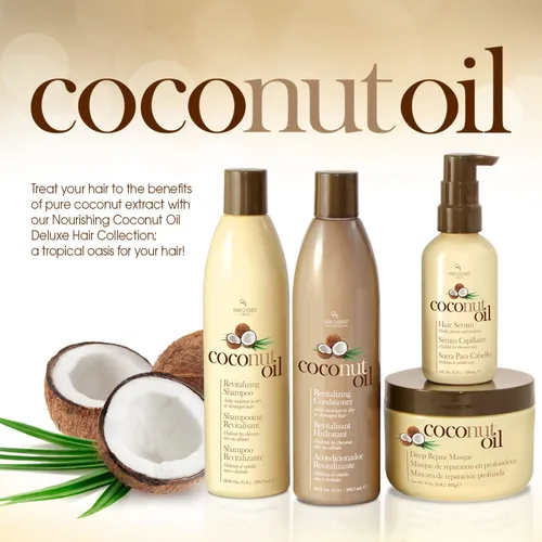 Vista 5 de Hair Chemist Máscara de reparación profunda de aceite de coco 8 onzas