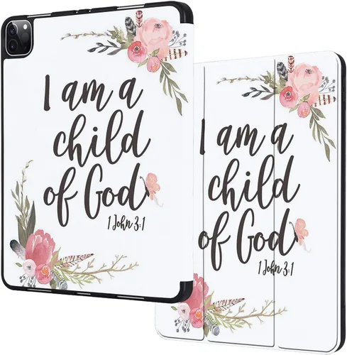 Vista 7 de Funda para iPad Pro de 12.9 pulgadas de 4ª generación 2020 y 2018, soporte de lápiz con función de apagado y encendido automático, funda inteligente
