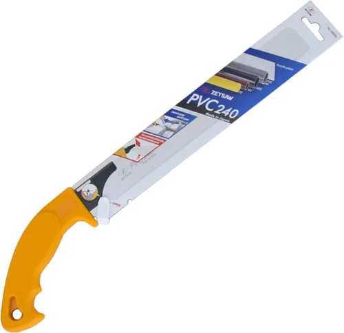 Vista 7 de Z-saw Sierra de tubo de PVC, sierra de tracción japonesa para tubos de PVC y PE, placas de plástico y acrílico, hoja reemplazable (PVC240)